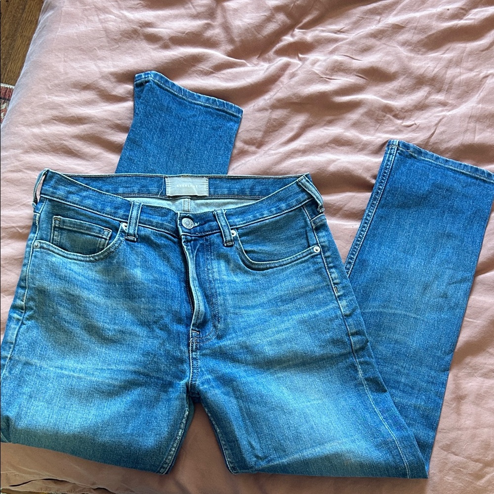 [3 for 20 jeans] Everlane Classic Indigo Straight Jeans